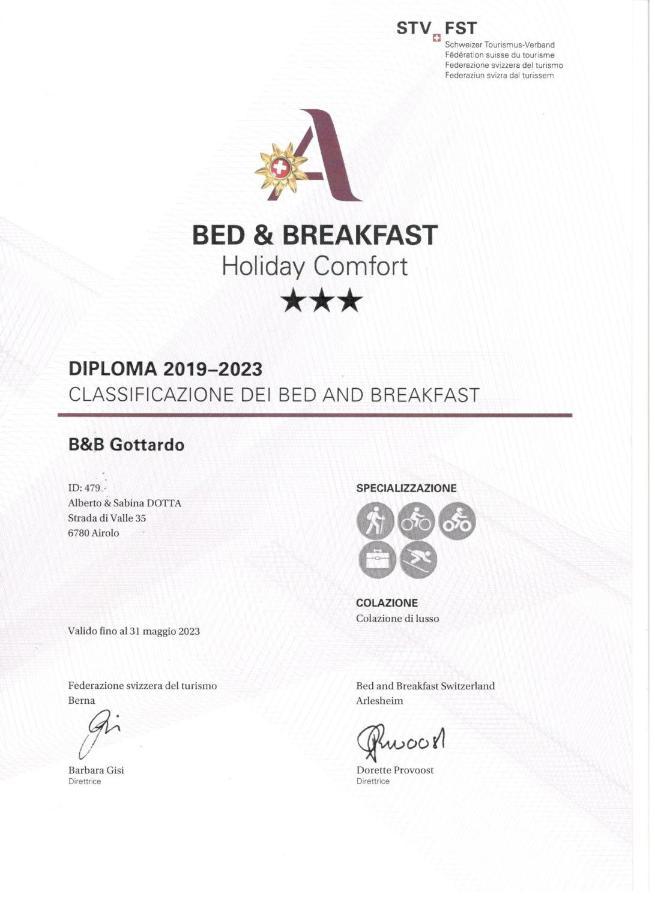 B&B Gottardo ไอโรโล ภายนอก รูปภาพ